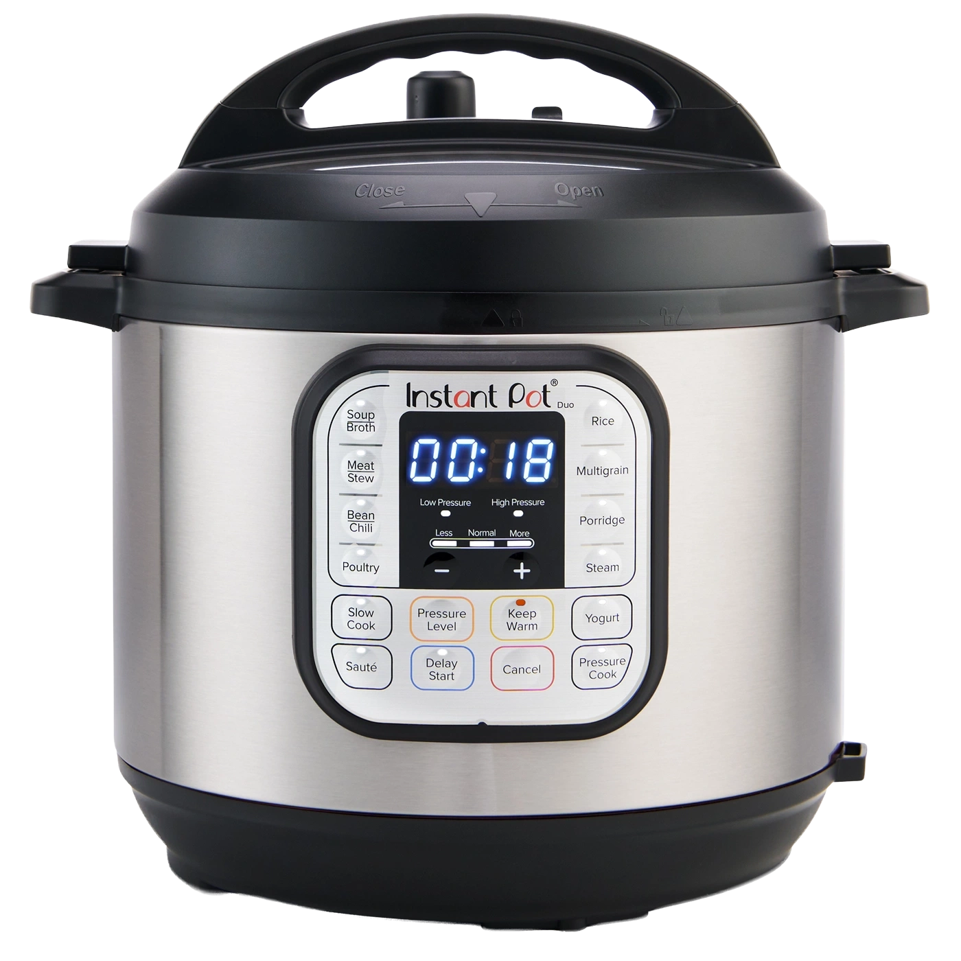 Instant Pot Duo 80 Edelstahl Schwarz Multikocher 8L