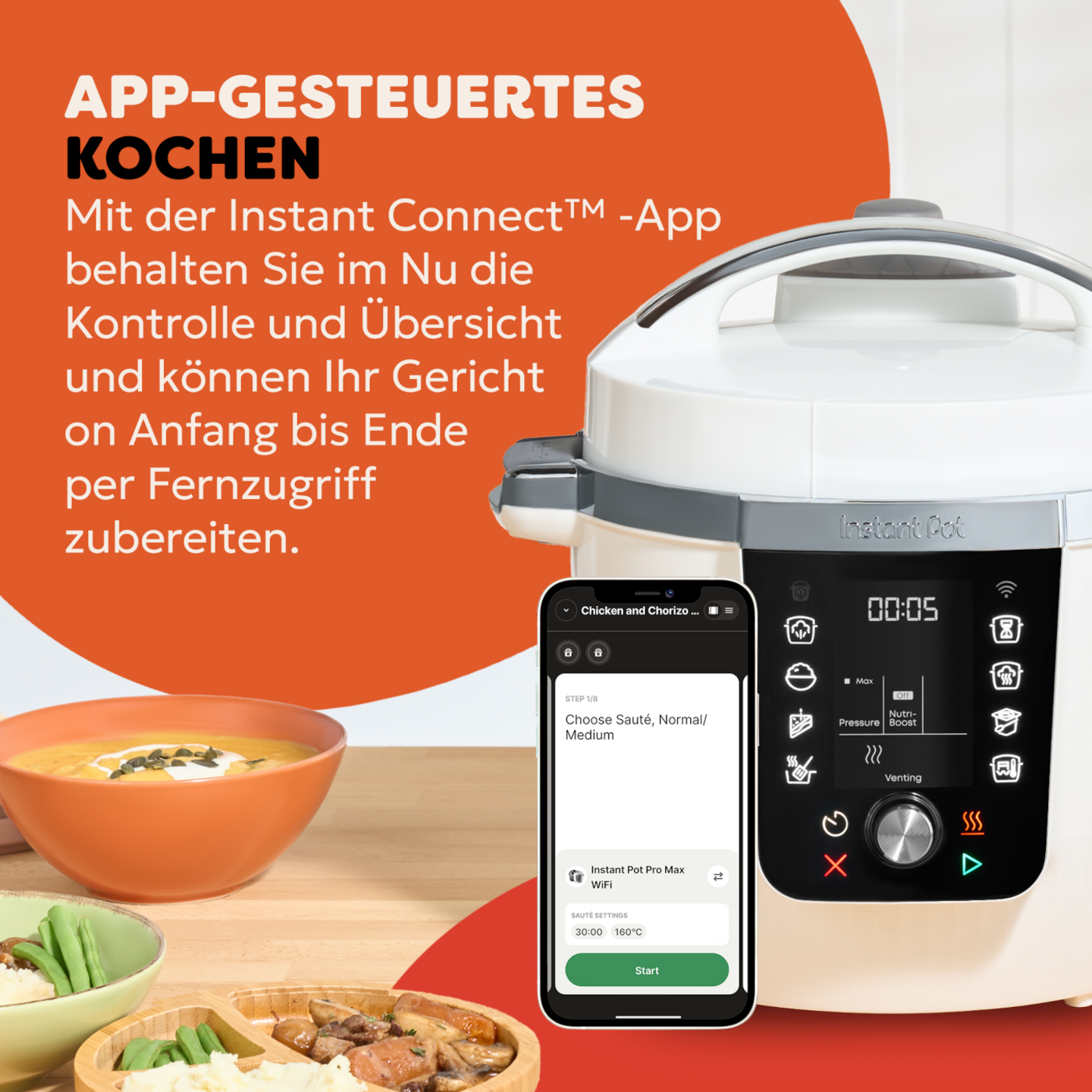 Instant Pot Pro (WiFi) Multikocher Weiß Coconut 5,7L