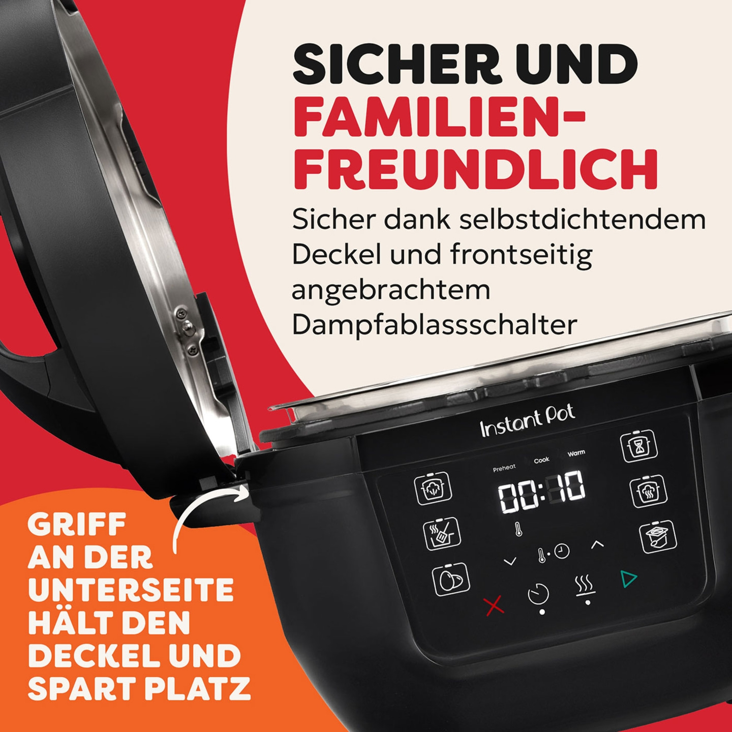 Instant Pot Classic Mini Schwarz Multikocher 3,8L