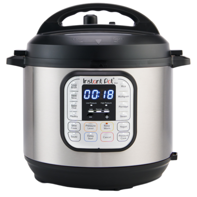 Instant Pot Duo 80 Edelstahl Schwarz Multikocher 8L