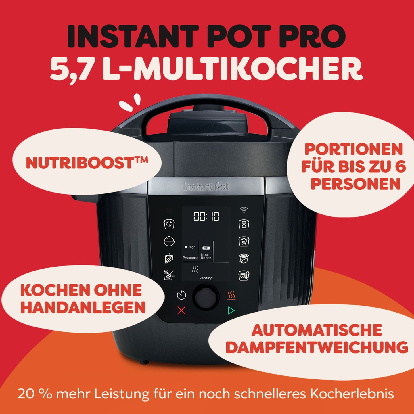 Instant Pot Pro (WiFi) Multikocher 5,7L