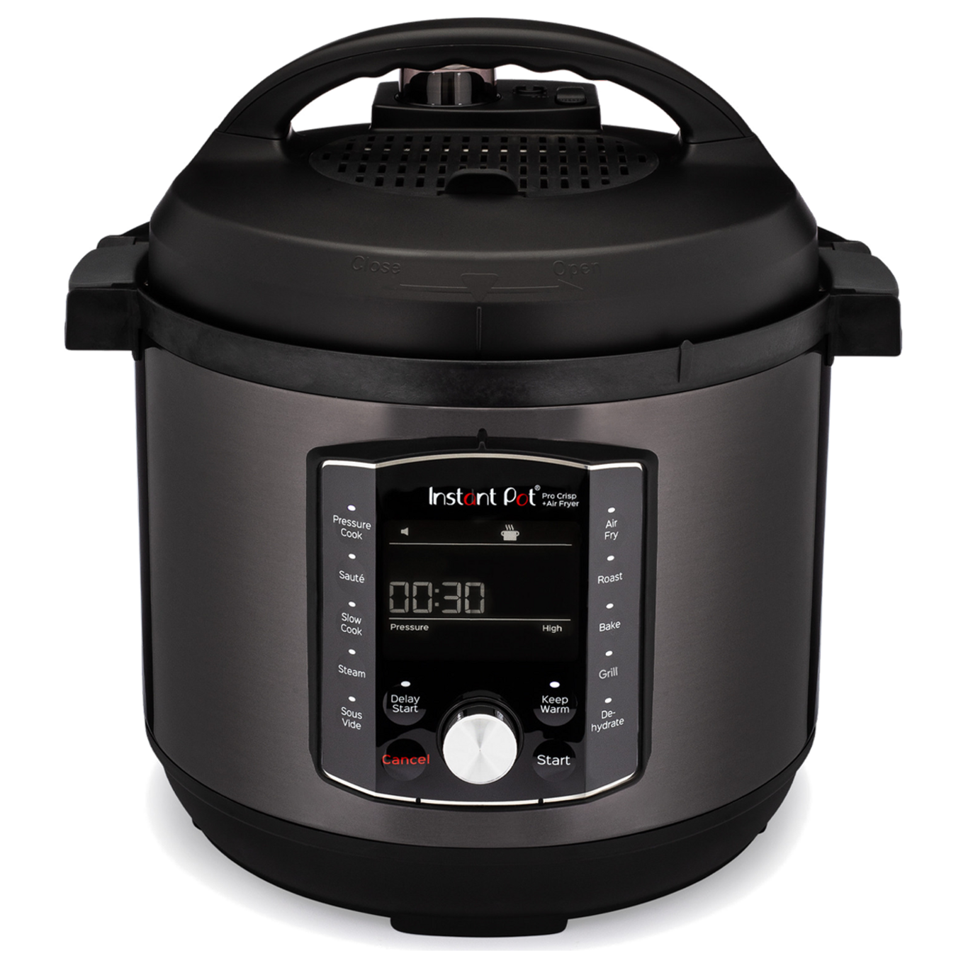 Instant Pot Pro Crisp Schwarz Multikocher mit Airfryer 7,6L