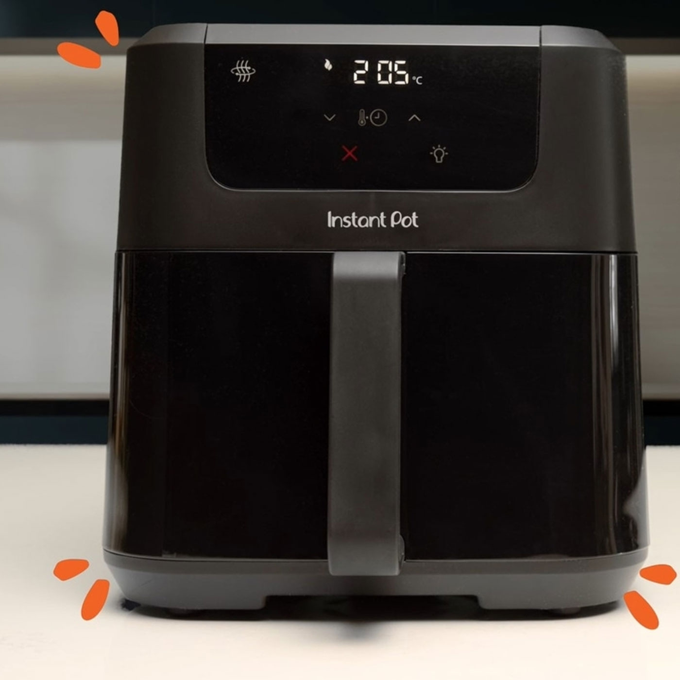 Instant Pot Vortex Compact ClearCook OdourErase Schwarz Heißluftfritteuse 5L