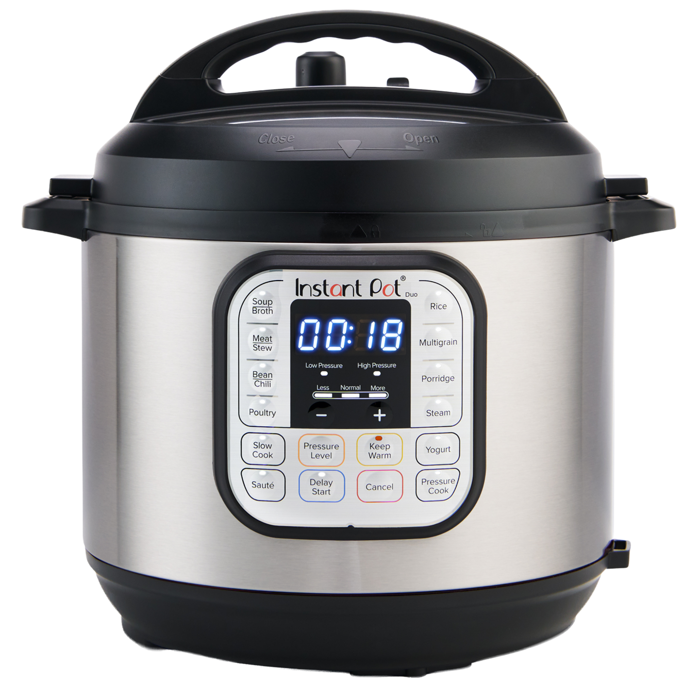 Instant Pot Duo 80 Edelstahl Schwarz Multikocher 8L