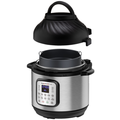 Instant Pot Duo Crisp Silber Multikocher & Heißluftfritteuse 5,7L