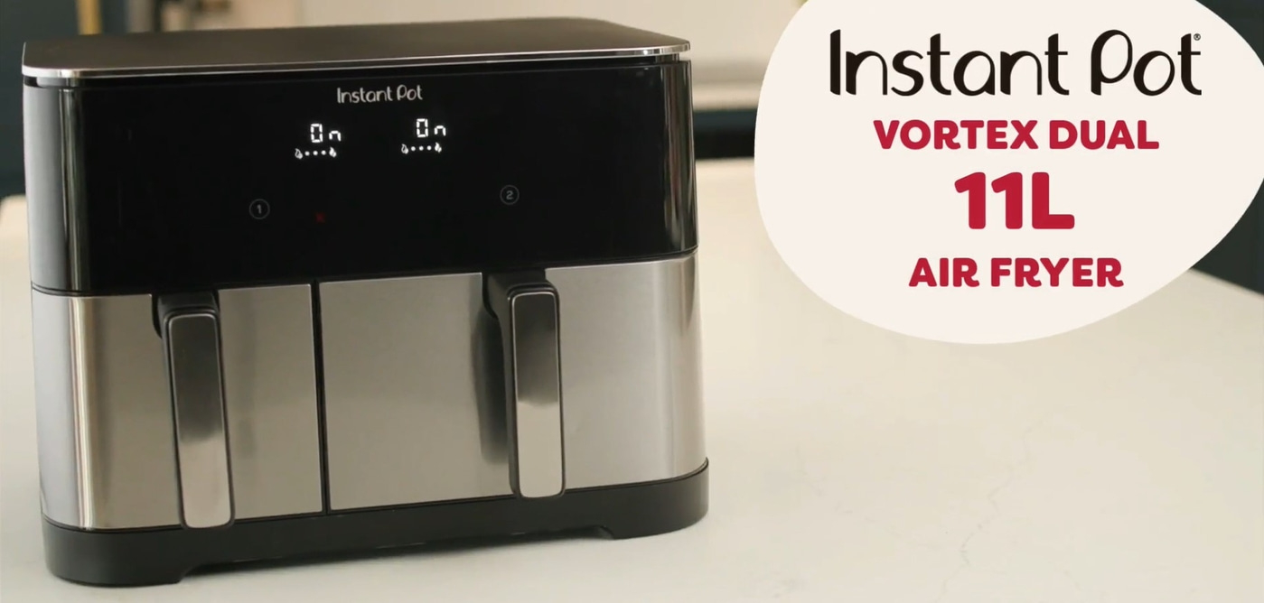 Instant Pot Vortex Dual Schwarz Heißluftfritteuse 11L