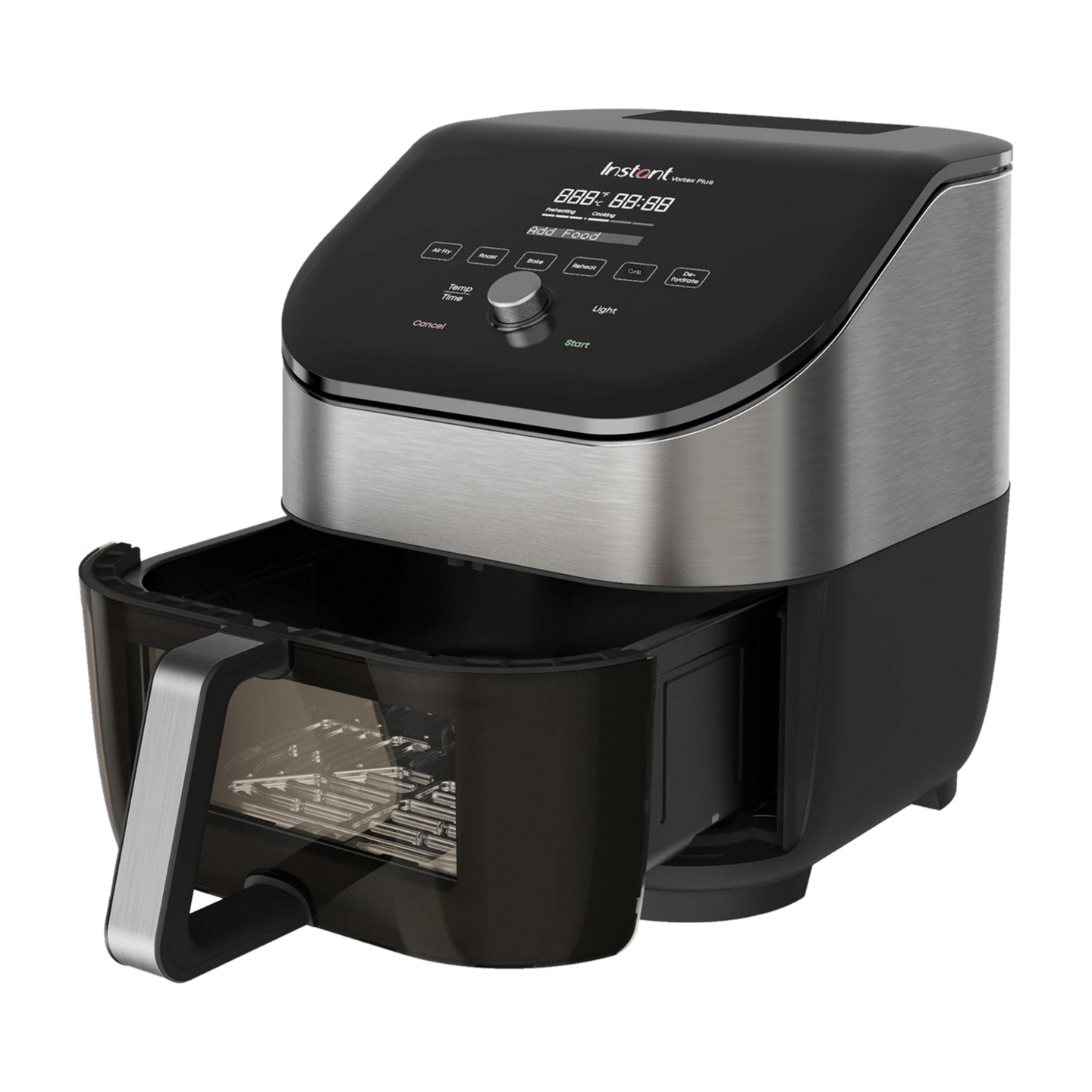 Instant Pot Vortex Plus ClearCook OdourErase Edelstahl Heißluftfritteuse 5,7L