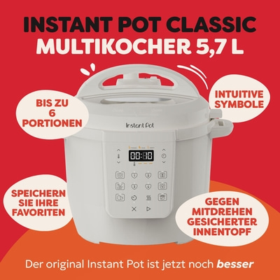 Instant Pot Weiß Sea Salt Multikocher 5,7L