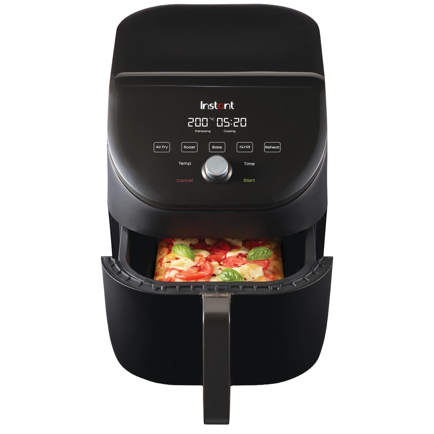 Instant Pot Vortex Slim Schwarz Heißluftfritteuse 5,7L