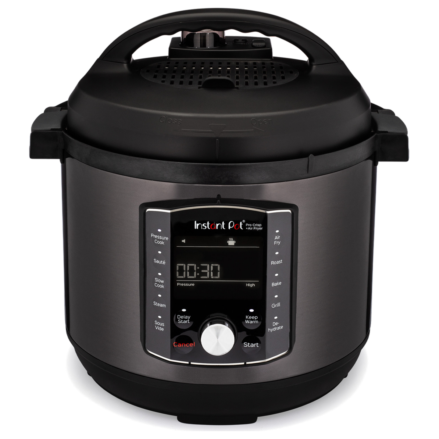 Instant Pot Pro Crisp Schwarz Multikocher mit Airfryer 7,6L