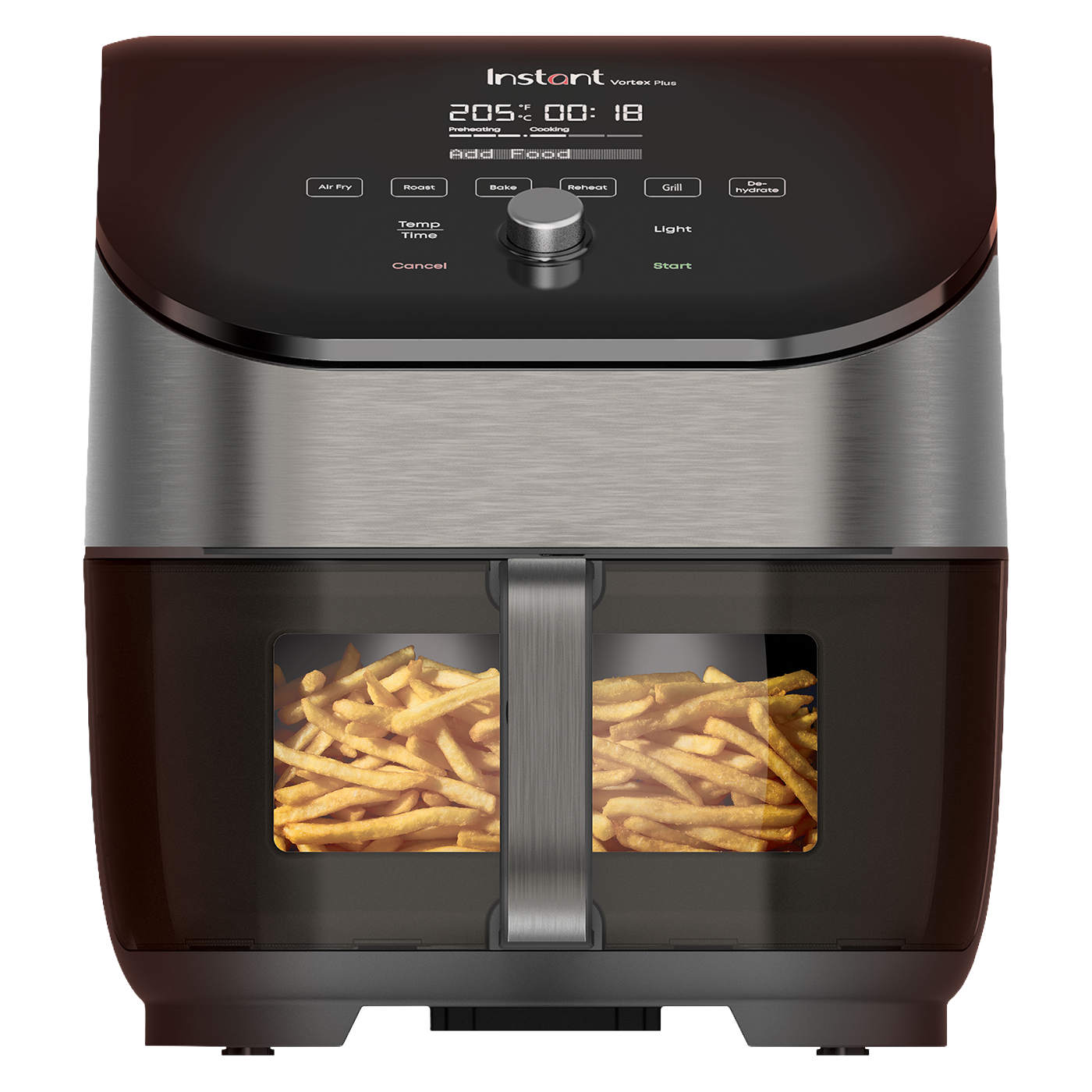 Instant Pot Vortex Plus ClearCook OdourErase Edelstahl Heißluftfritteuse 5,7L