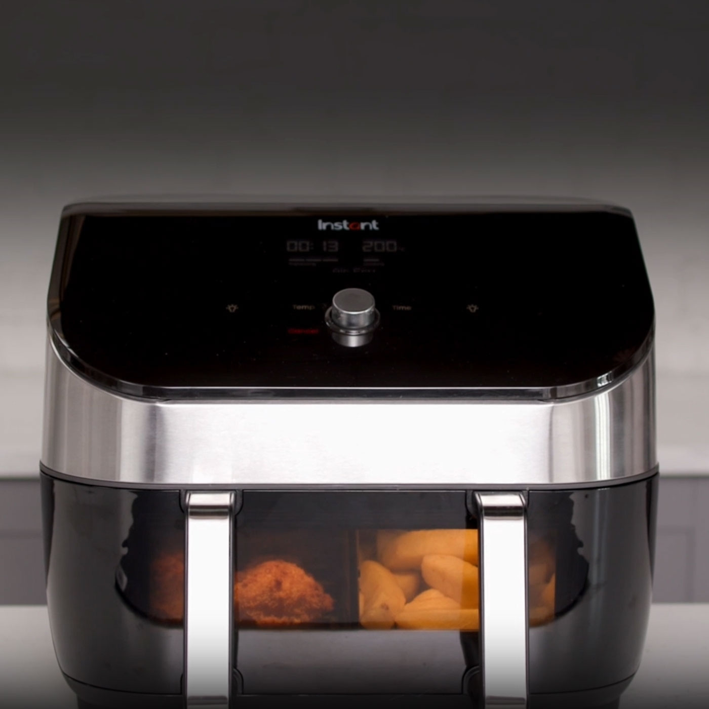 Instant Pot Vortex Plus VersaZone mit ClearCook Edelstahl Heißluftfritteuse 8,5L