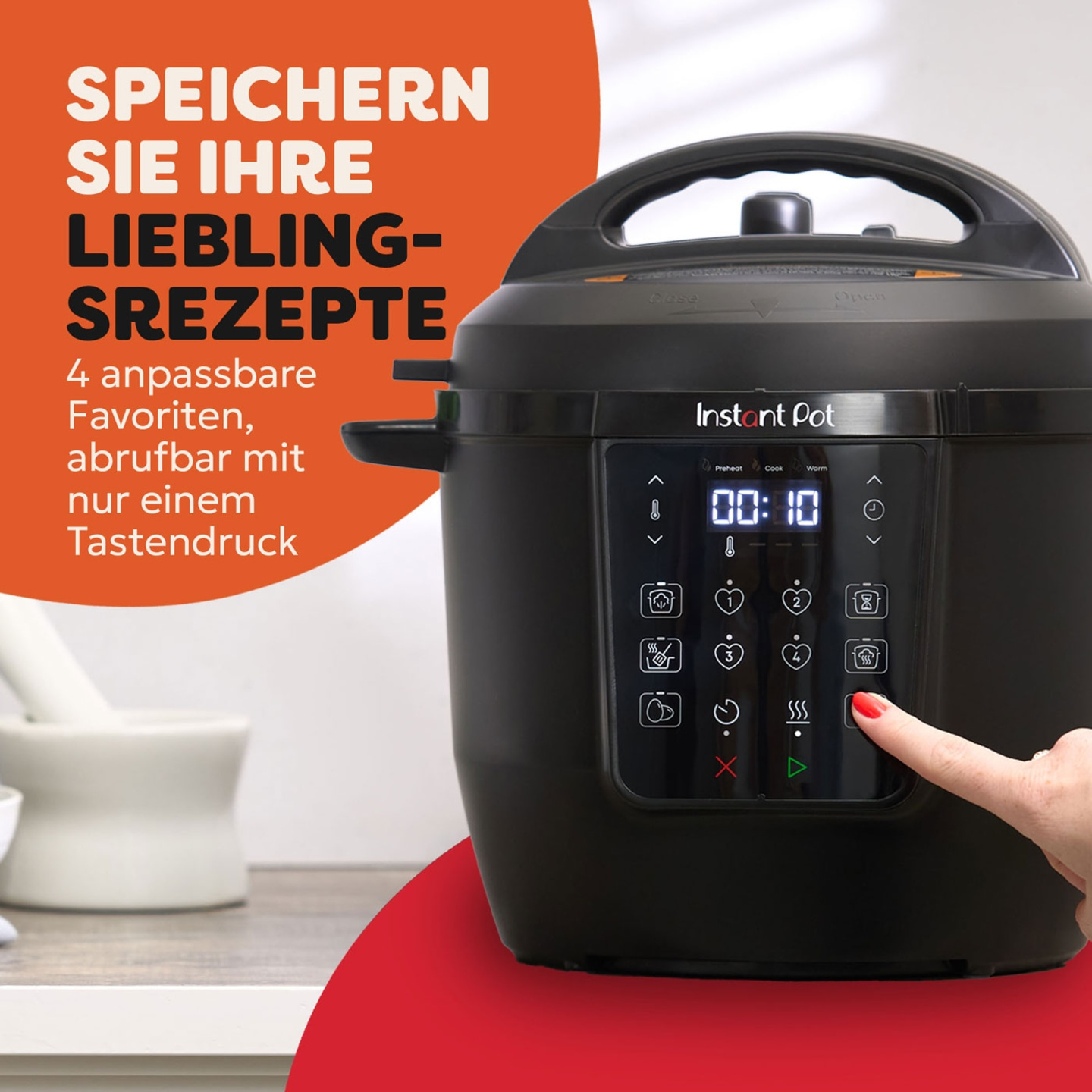 Instant Pot Schwarz Multikocher 5,7L