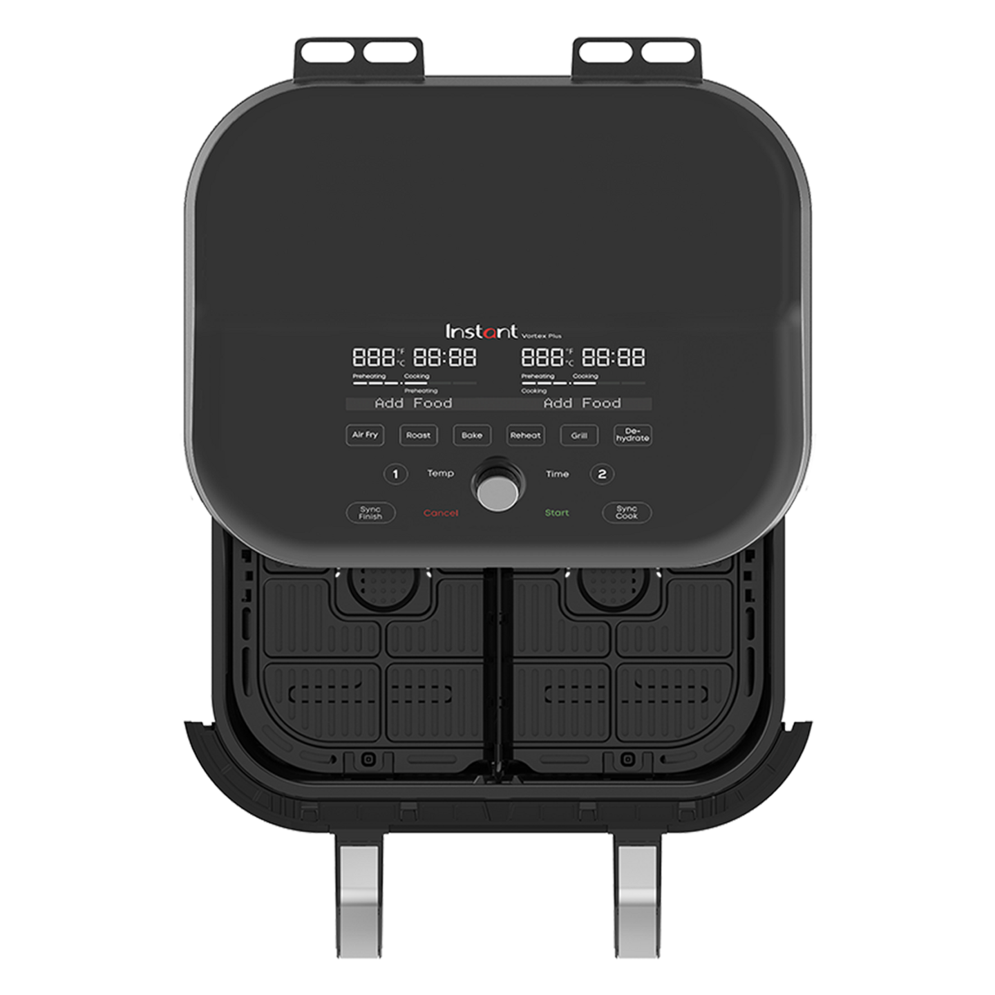 Instant Pot Vortex Plus VersaZone mit ClearCook Edelstahl Heißluftfritteuse 8,5L