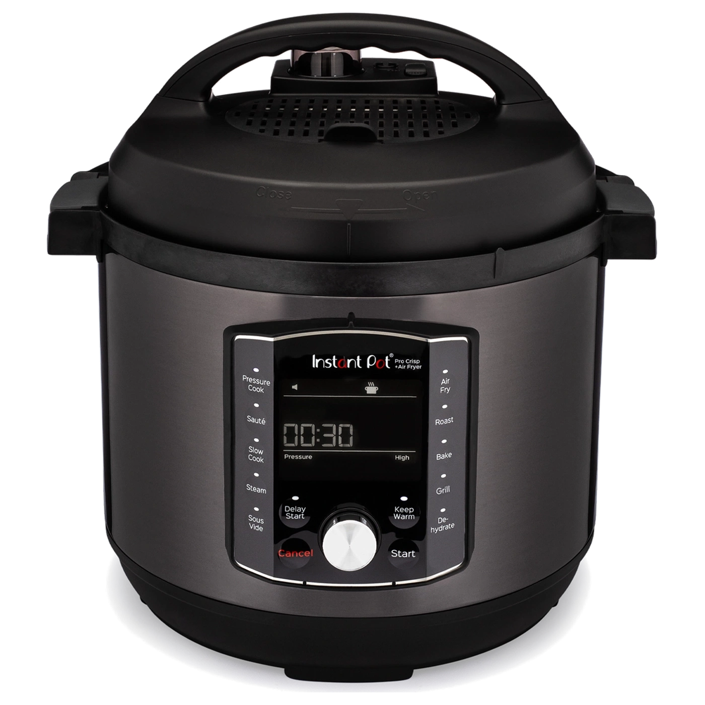 Instant Pot Pro Crisp Schwarz Multikocher mit Airfryer 7,6L