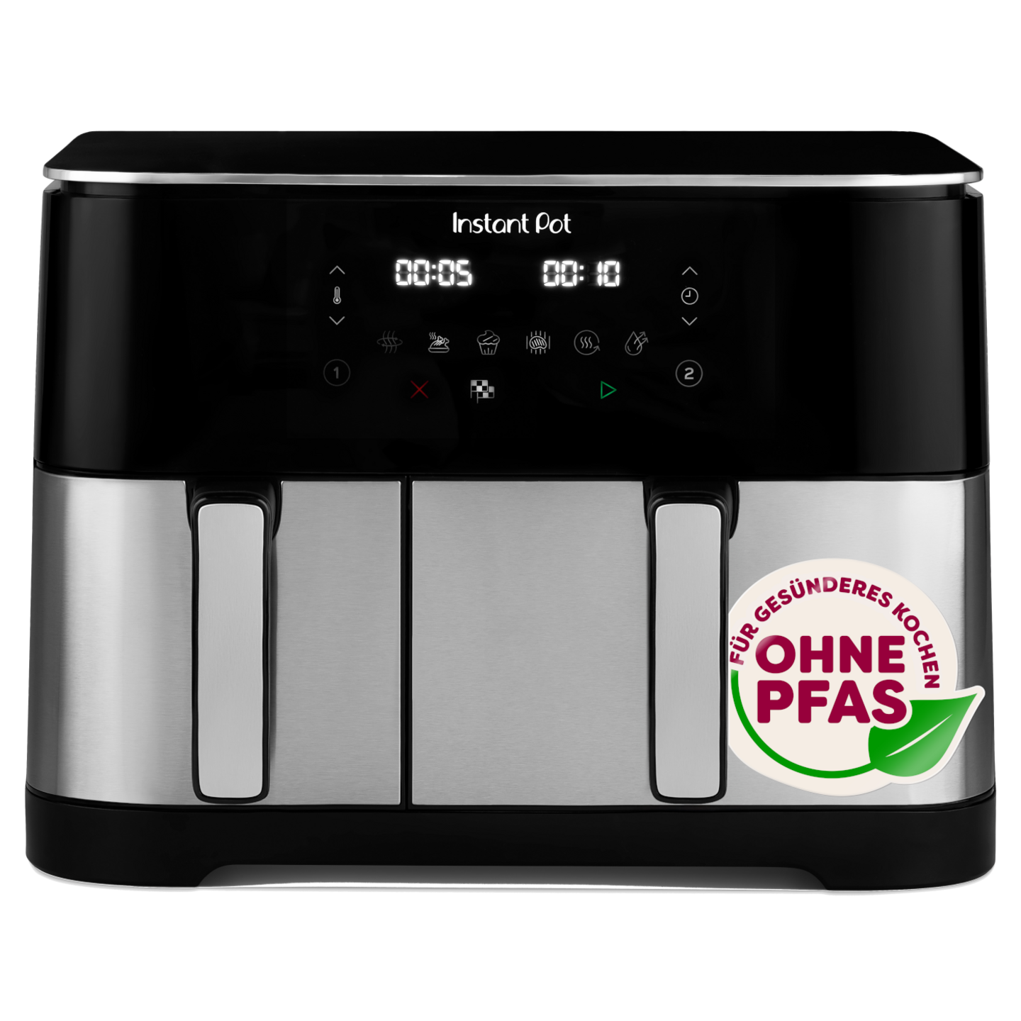 Instant Pot Vortex Dual Schwarz Heißluftfritteuse 11L
