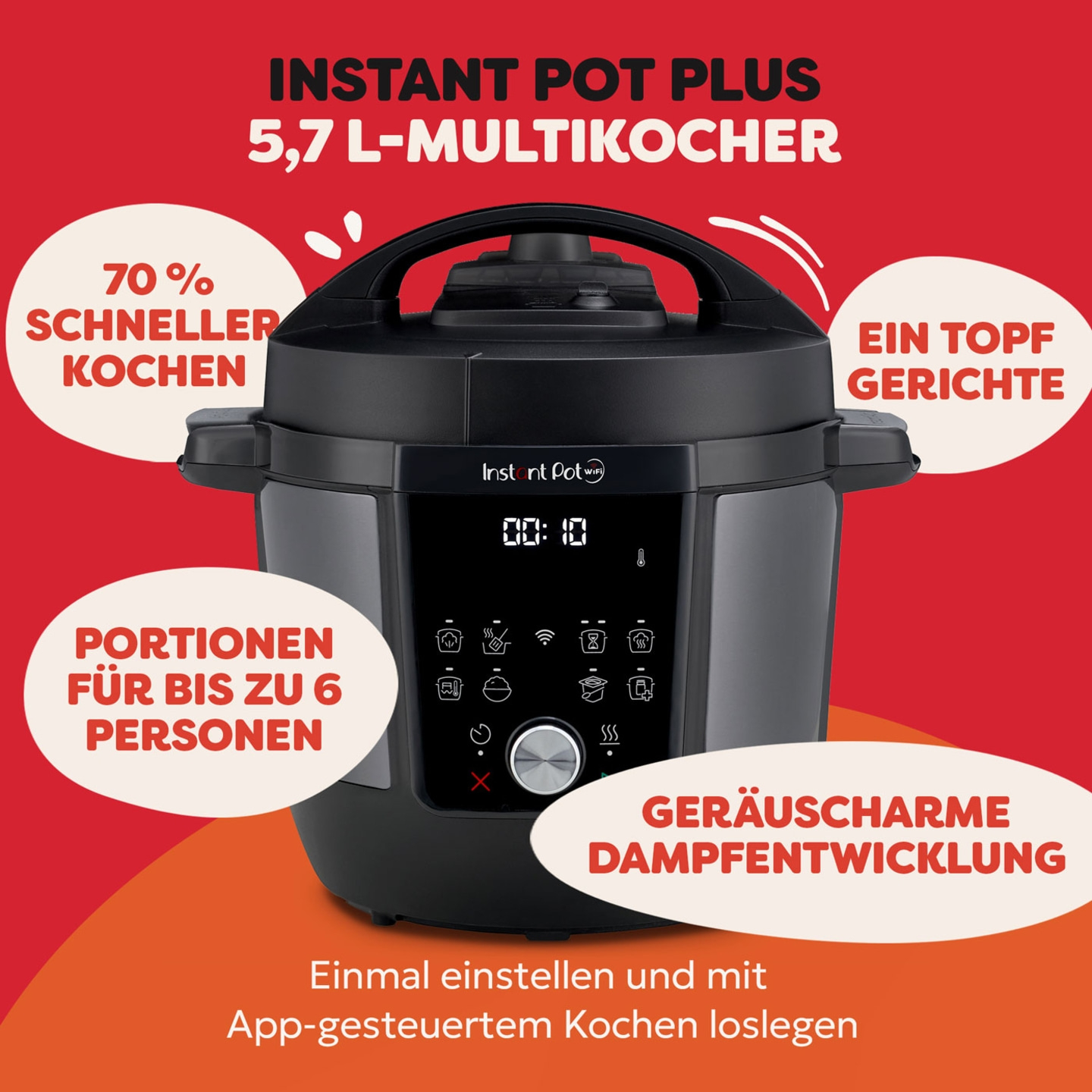 Instant Pot Plus (WiFi) Multikocher 5,7L