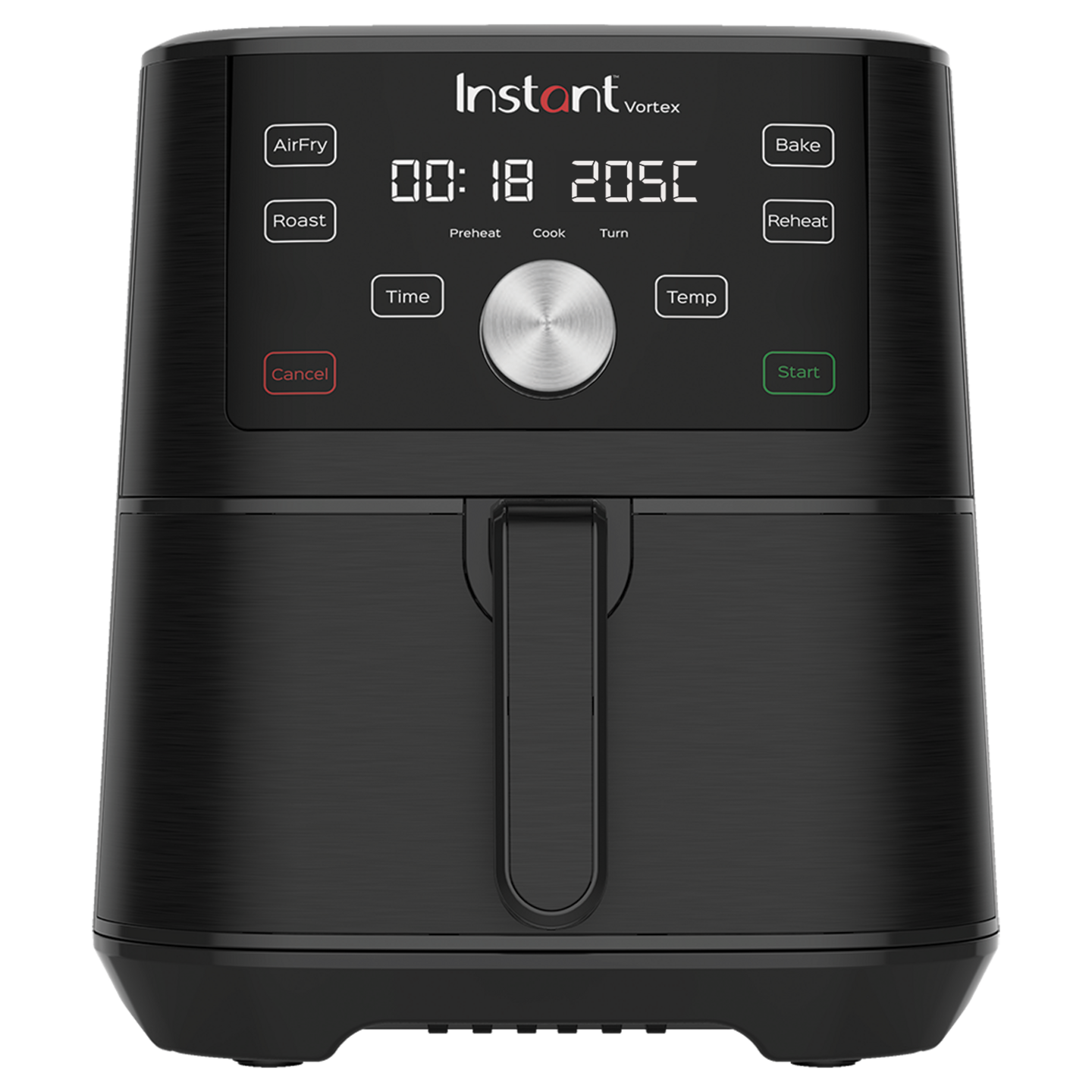 Instant Pot Vortex Schwarz Heißluftfritteuse 3,8L