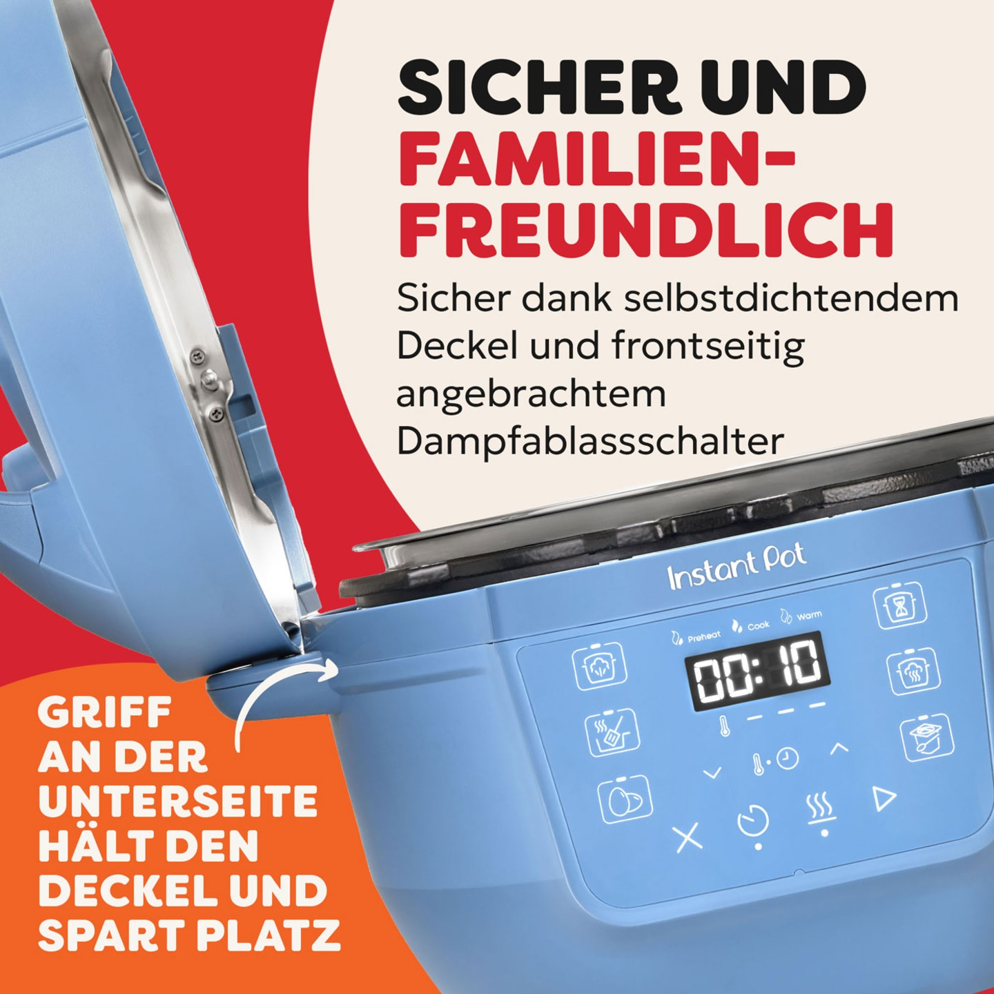 Instant Pot Classic Mini Blau Multikocher 3,8L