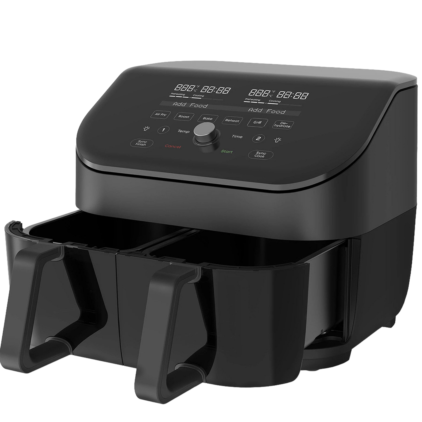 Instant Pot Vortex Plus Dual ClearCook Schwarz Heißluftfritteuse 7,6L