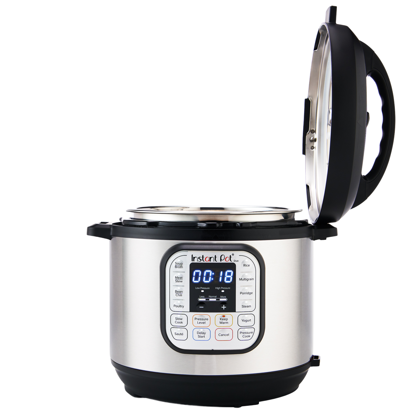 Instant Pot Duo 80 Edelstahl Schwarz Multikocher 8L