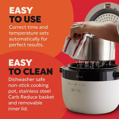 Instant Pot Reiskocher und Dampfgarer Weiß 5L