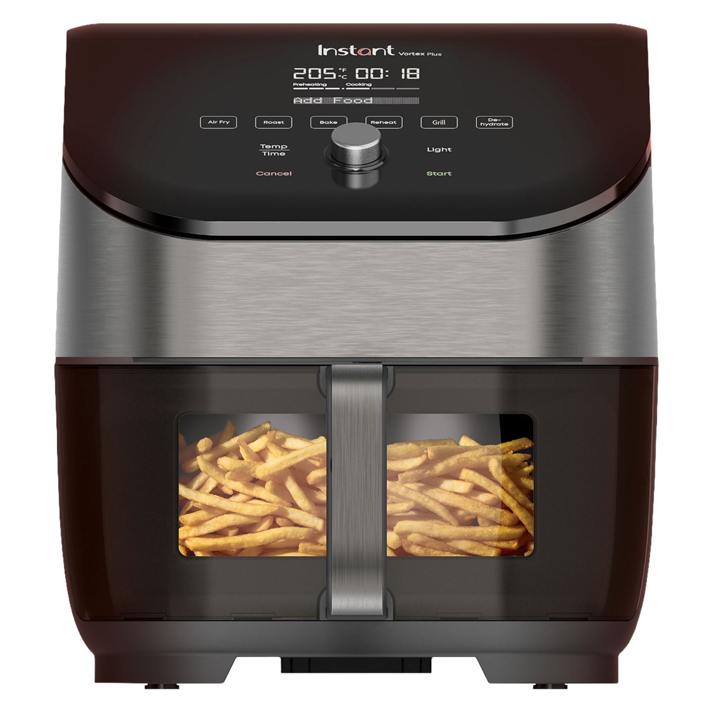 Instant Pot Vortex Plus ClearCook OdourErase Edelstahl Heißluftfritteuse 5,7L