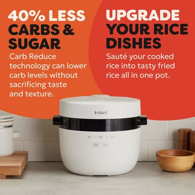 Instant Pot Reiskocher und Dampfgarer Weiß 5L
