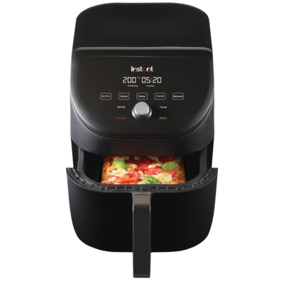 Instant Pot Vortex Slim Schwarz Heißluftfritteuse 5,7L